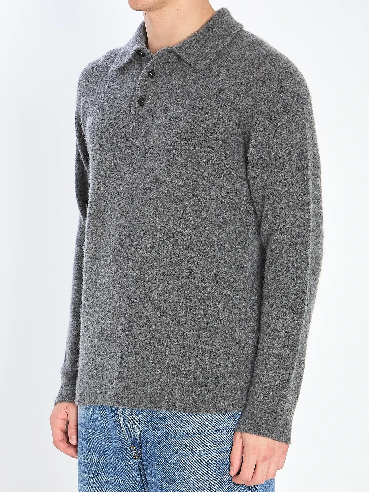 Cashmere blend polo shirt alternative