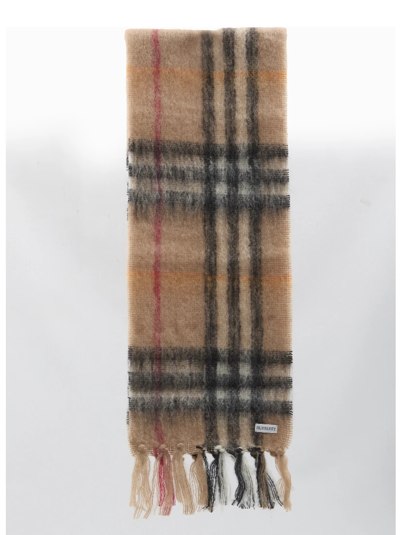 Check printed scarf