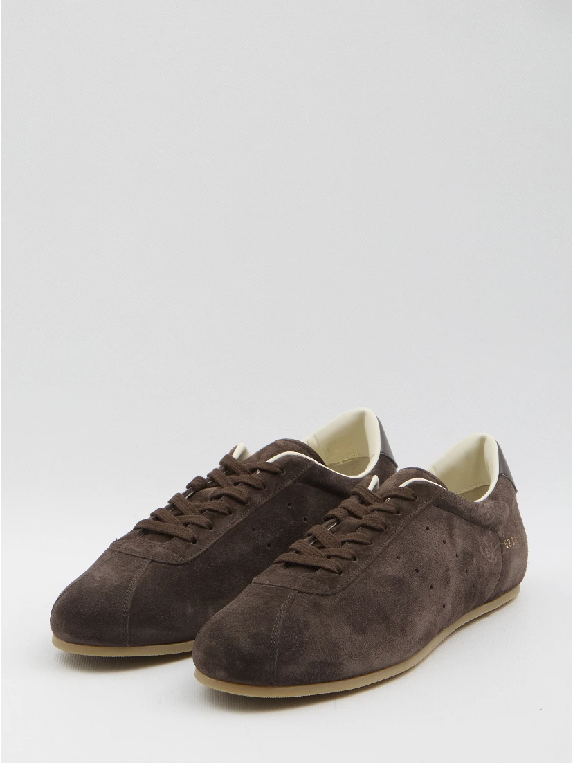 Driving sneakers in suede
