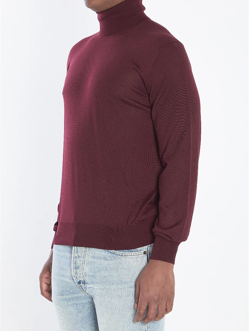 Wool turtleneck sweater