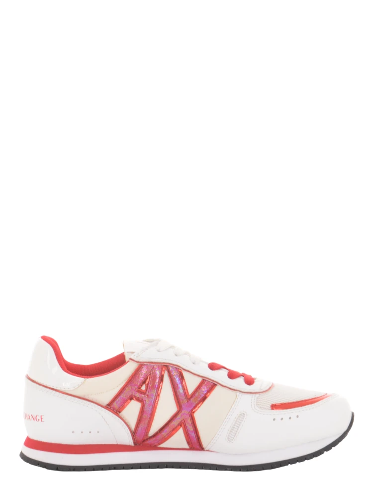 logo-patch lace-up sneakers