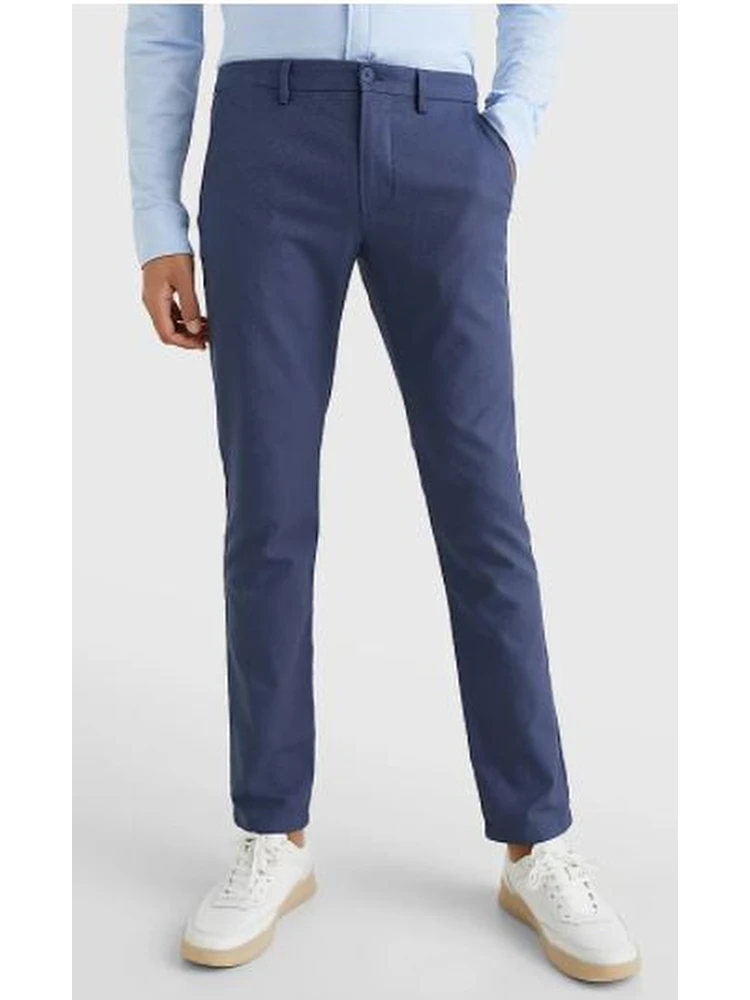 Men's blue slim fit chino pants alternative