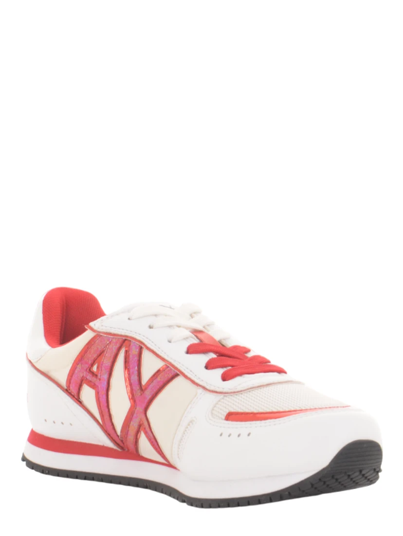 logo-patch lace-up sneakers