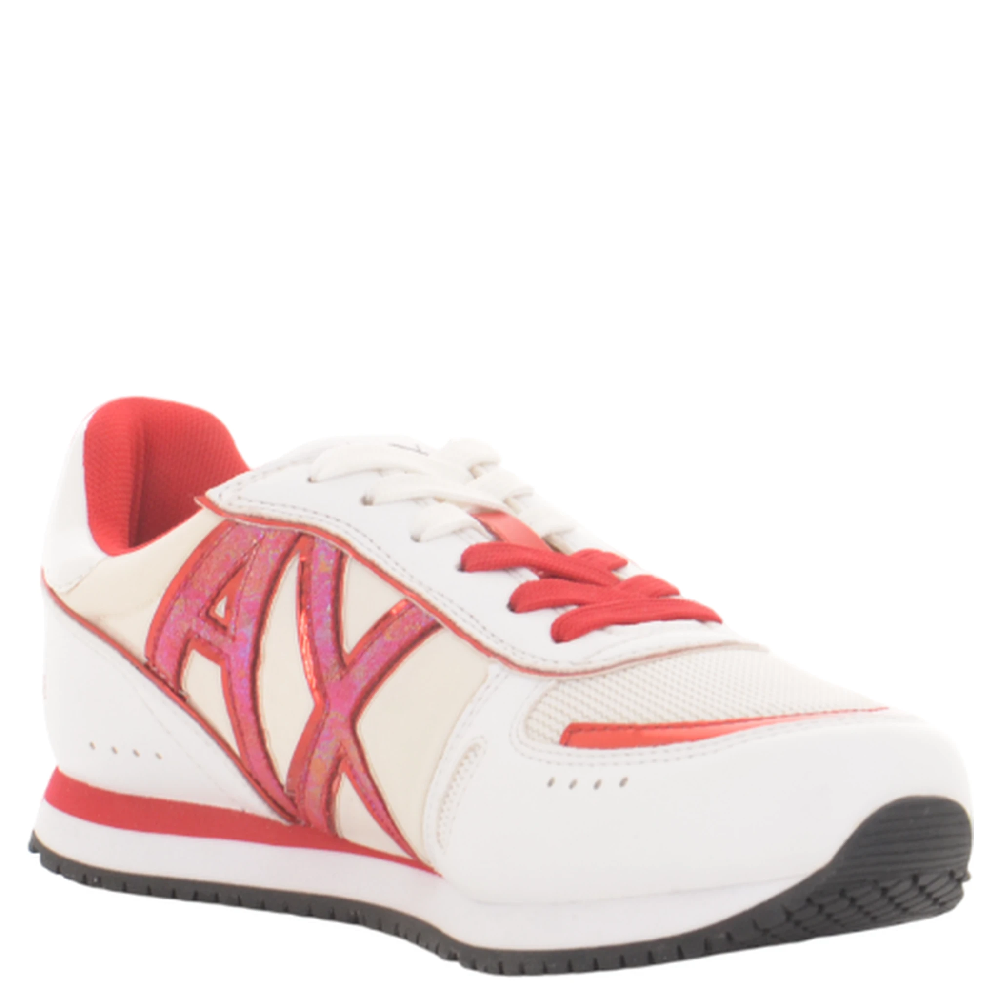 logo-patch lace-up sneakers