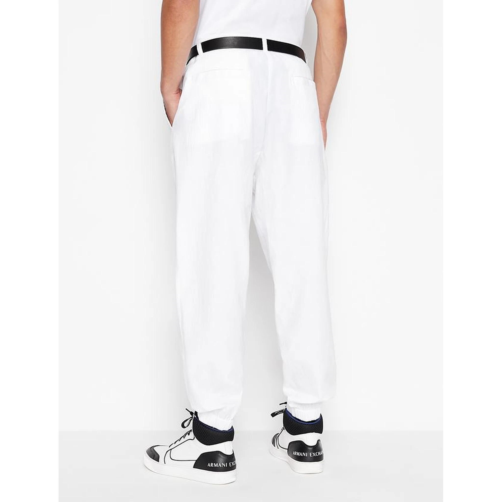 Men's white jogger pants