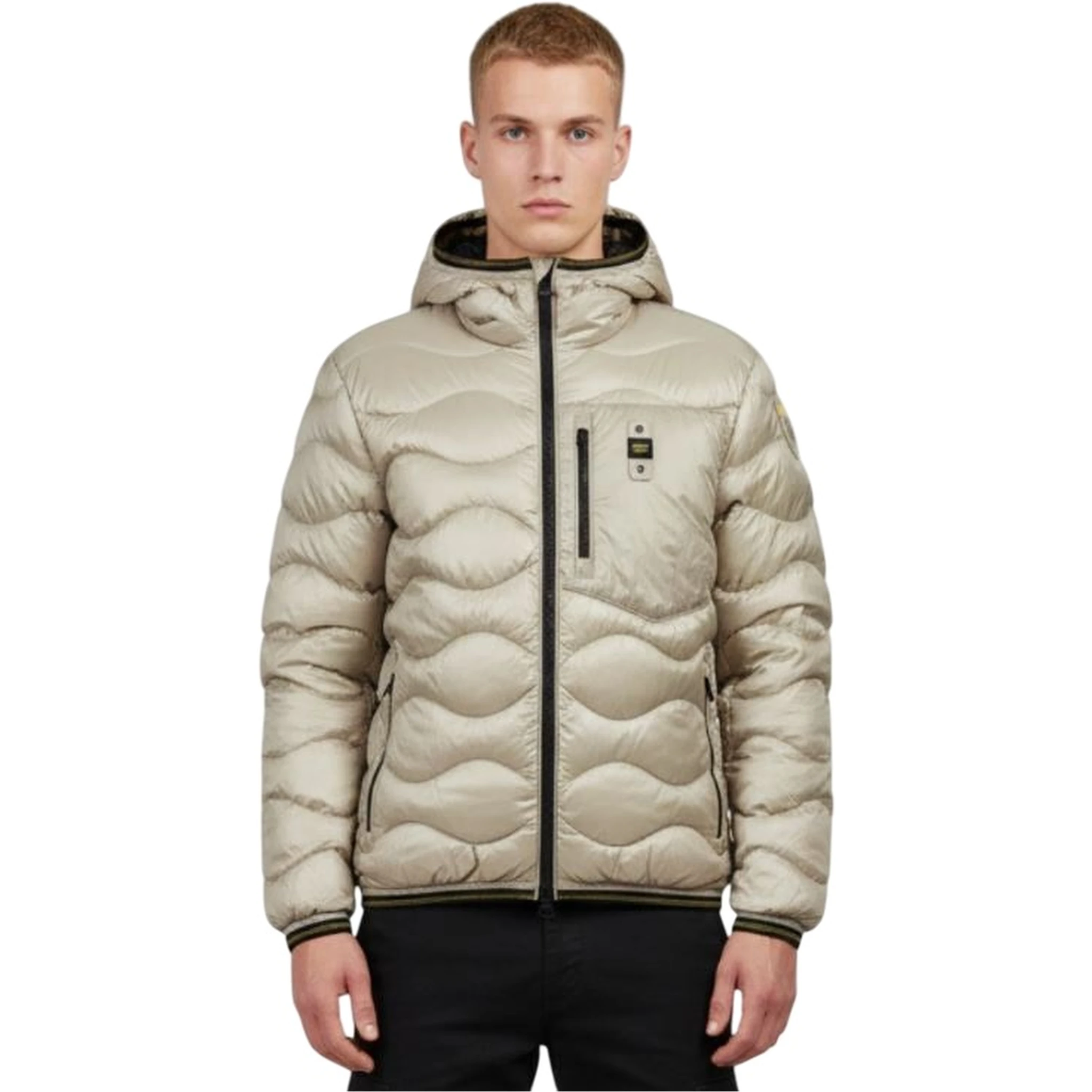 quilted hooded jacket