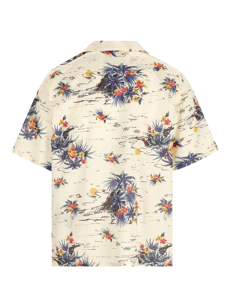Hawaii print bowling shirt alternative