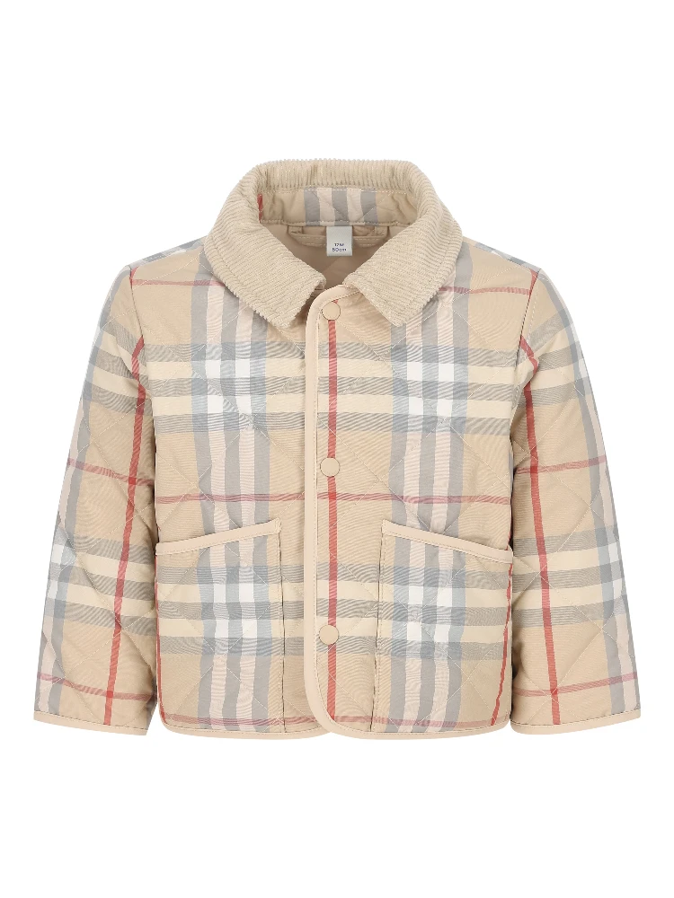 Checked quilted jacket