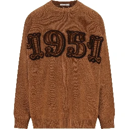 Max Mara Sweaters Leather Brown