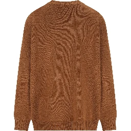 Max Mara Sweaters Leather Brown