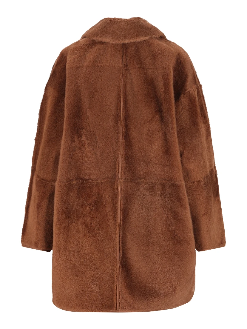 MAX MARA - ATELIER Coats Leather Brown
