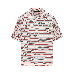 Striped bowling shirt
