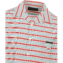 Striped bowling shirt