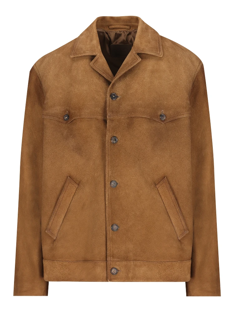 Suede blazer