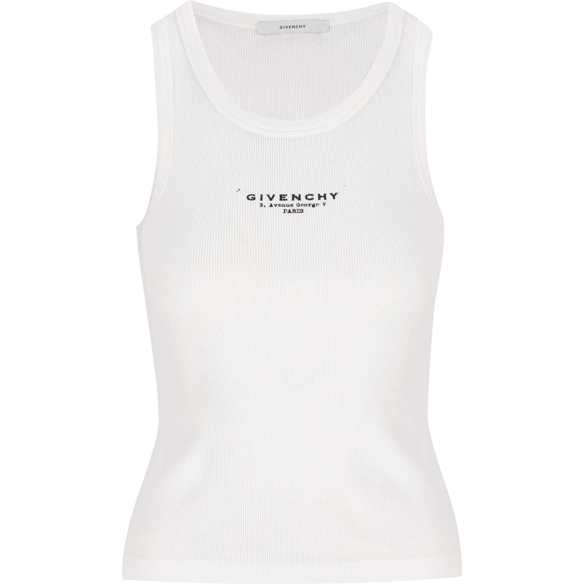 Ribbed logo top
