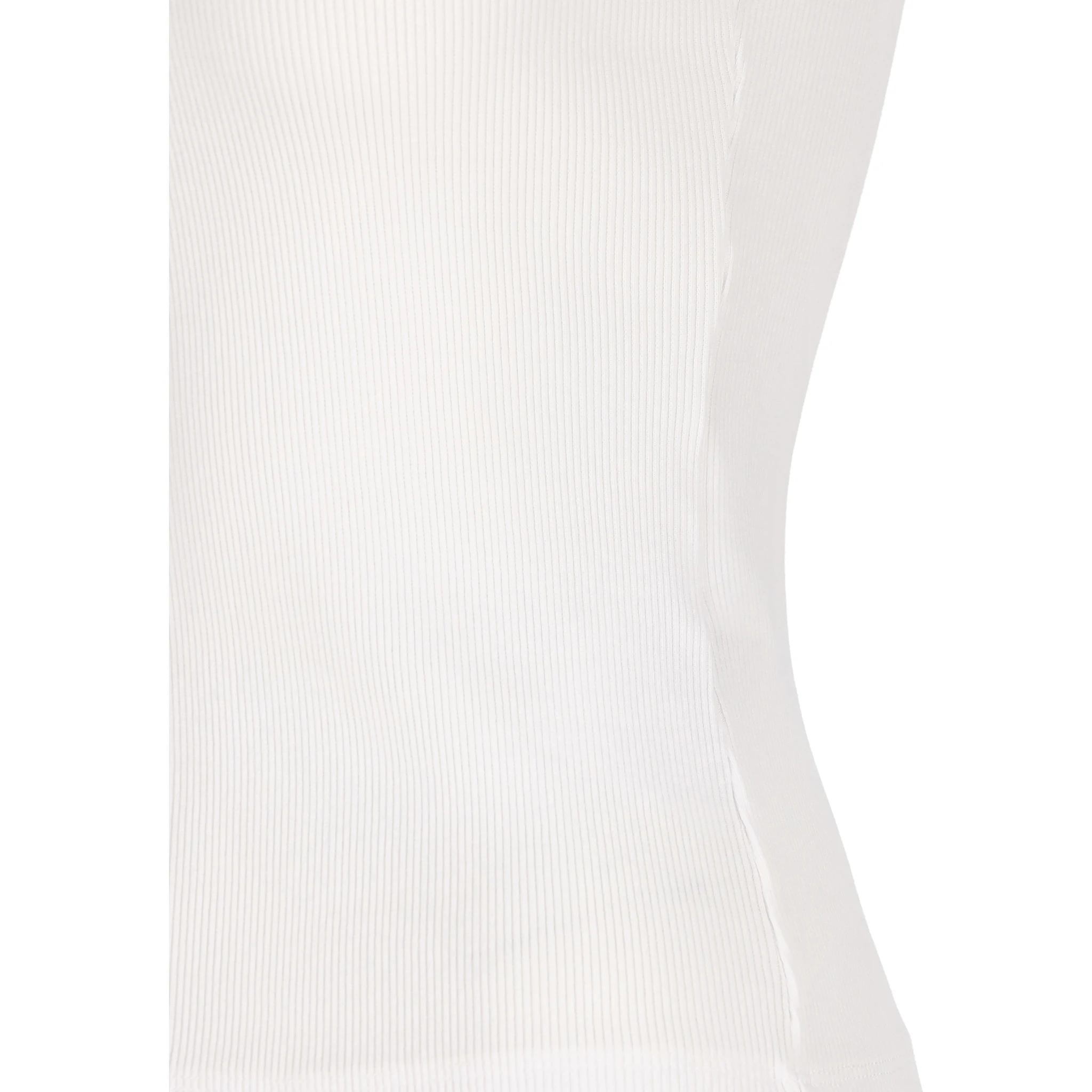 Ribbed logo top