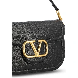 Gold-tone logo shoulder bag