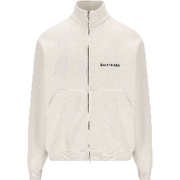 zip-up logo-print jacket