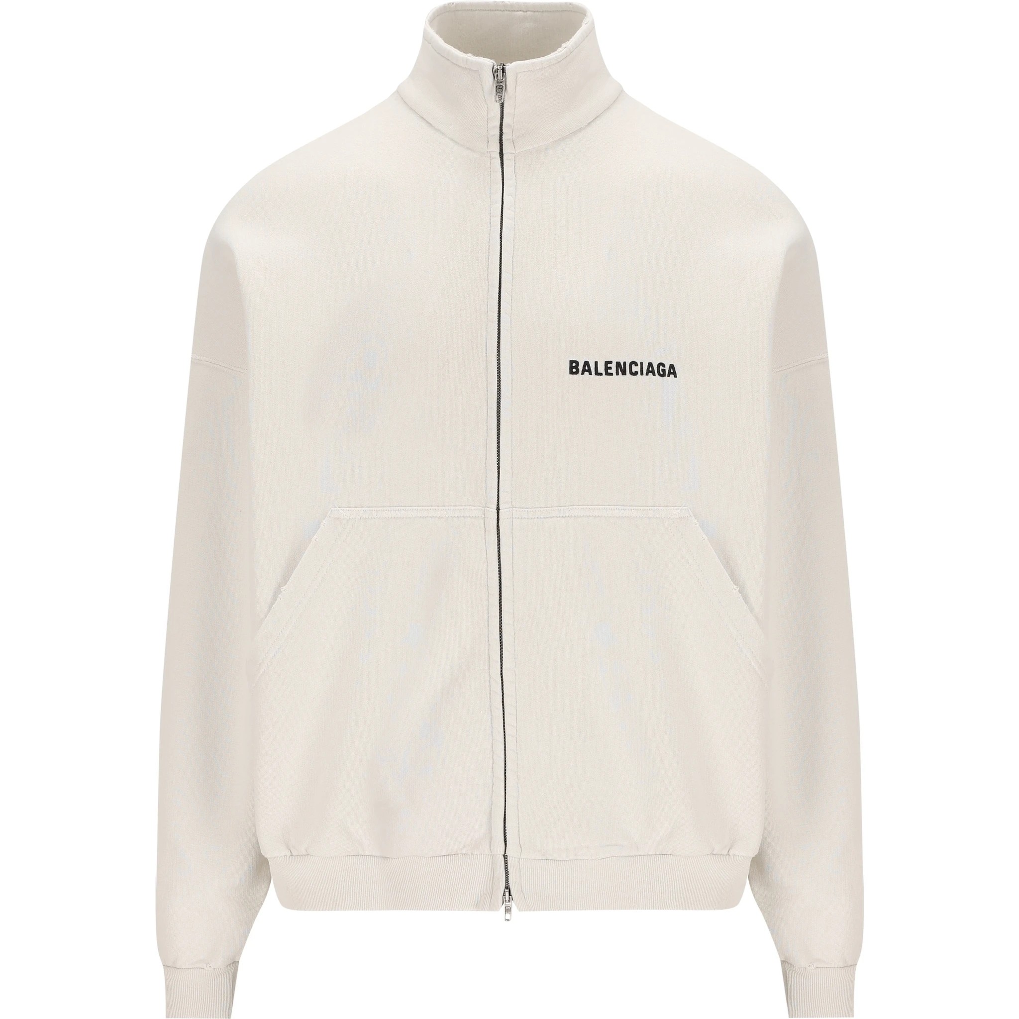 zip-up logo-print jacket
