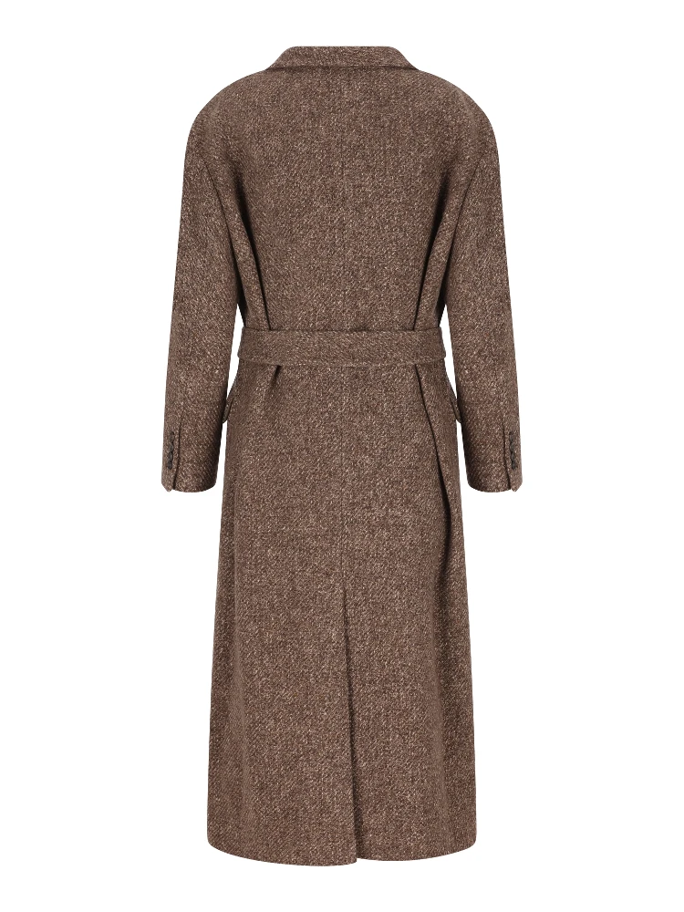 Wool-blend single-breasted Coat alternative