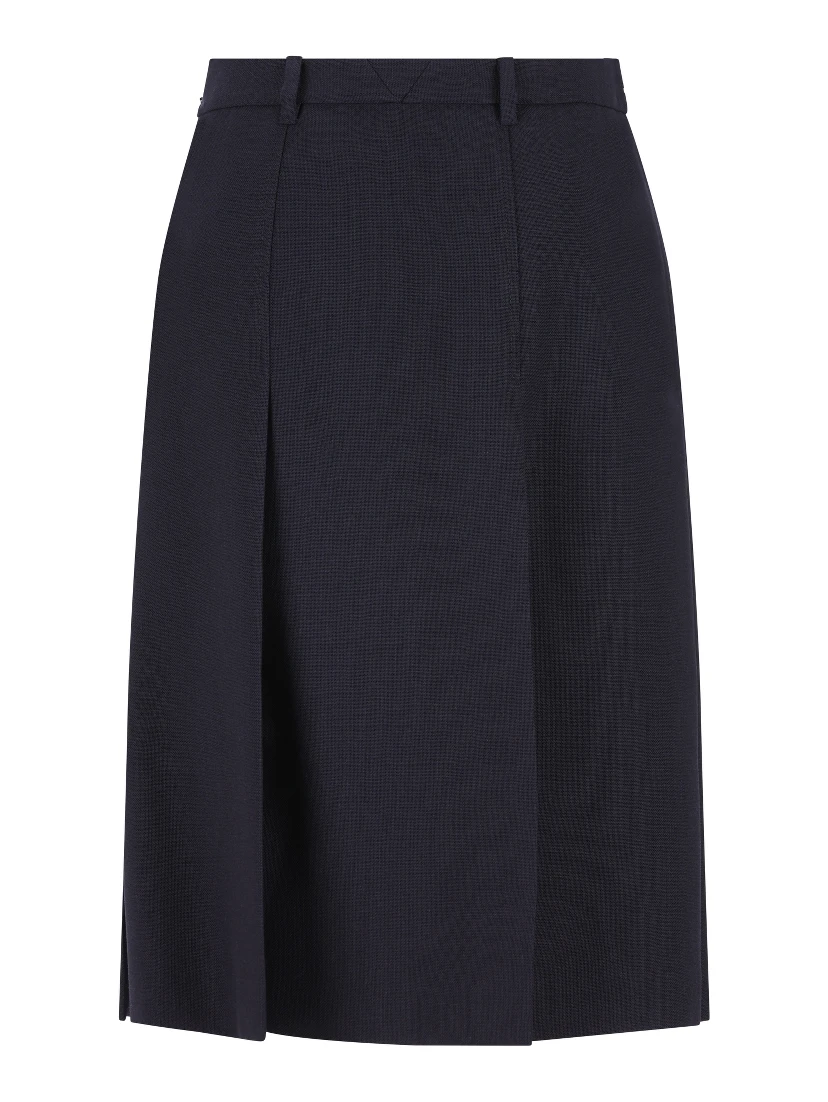 Pleated belt loops skirt