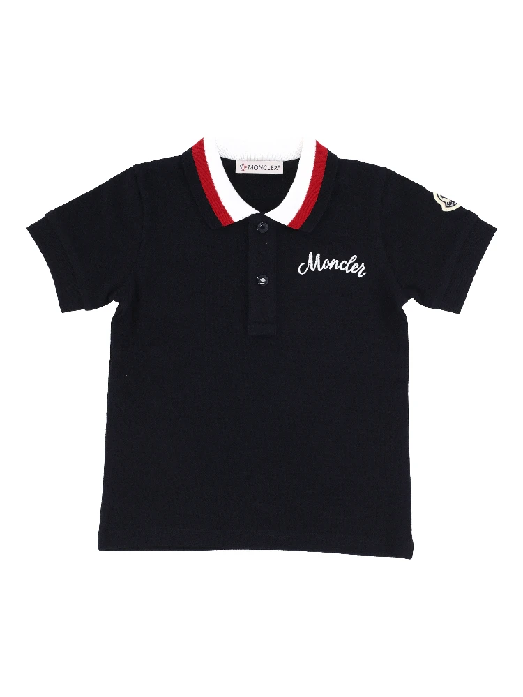 MONCLER KIDS T-shirts and Polos Blue