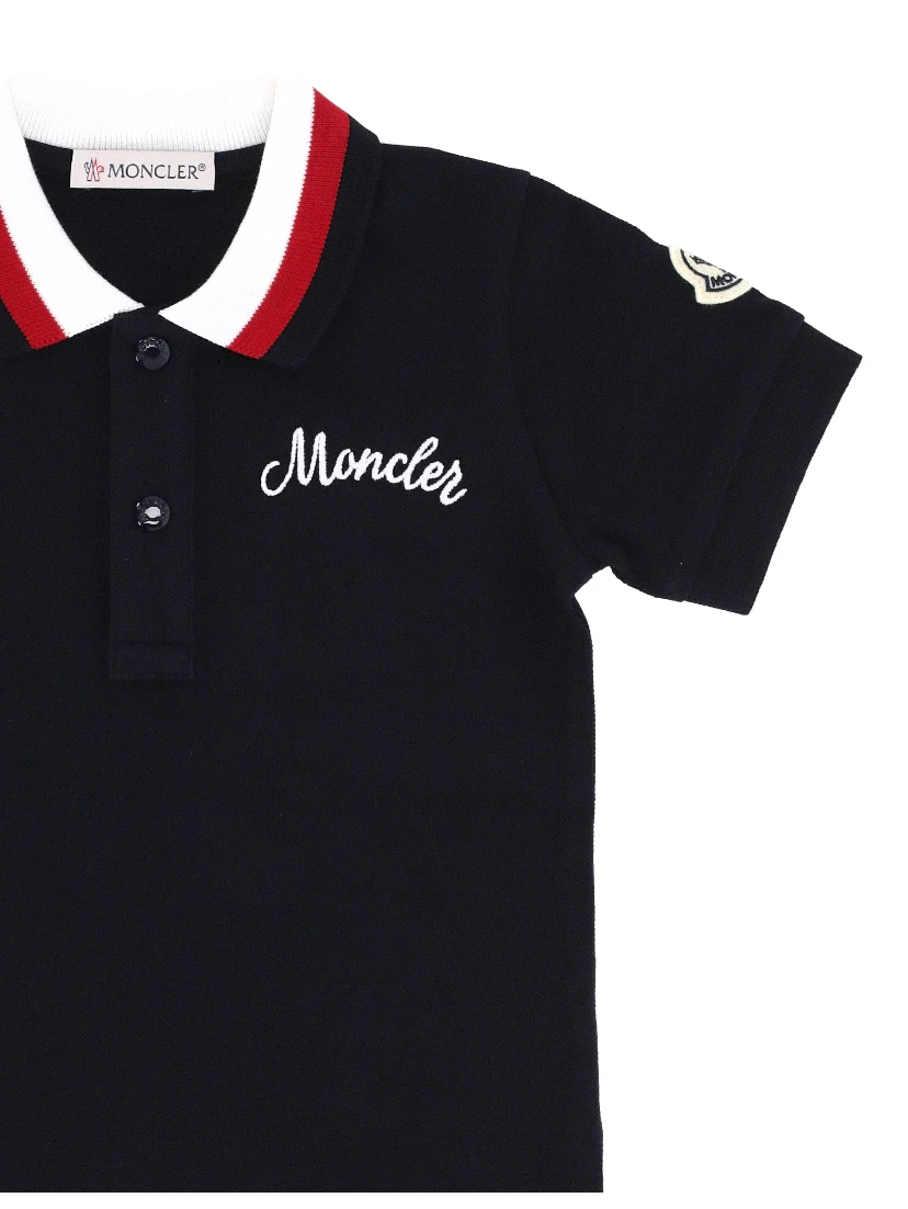 MONCLER KIDS T-shirts and Polos Blue
