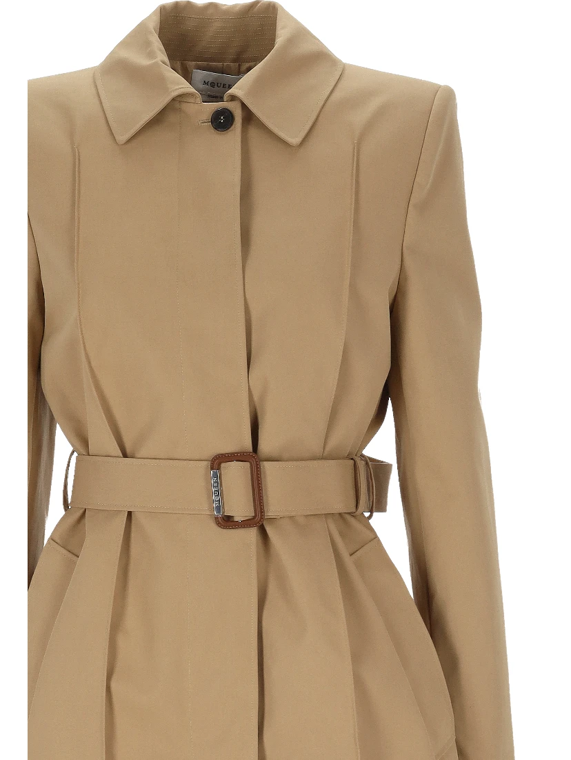 Alexander McQueen Coats Beige