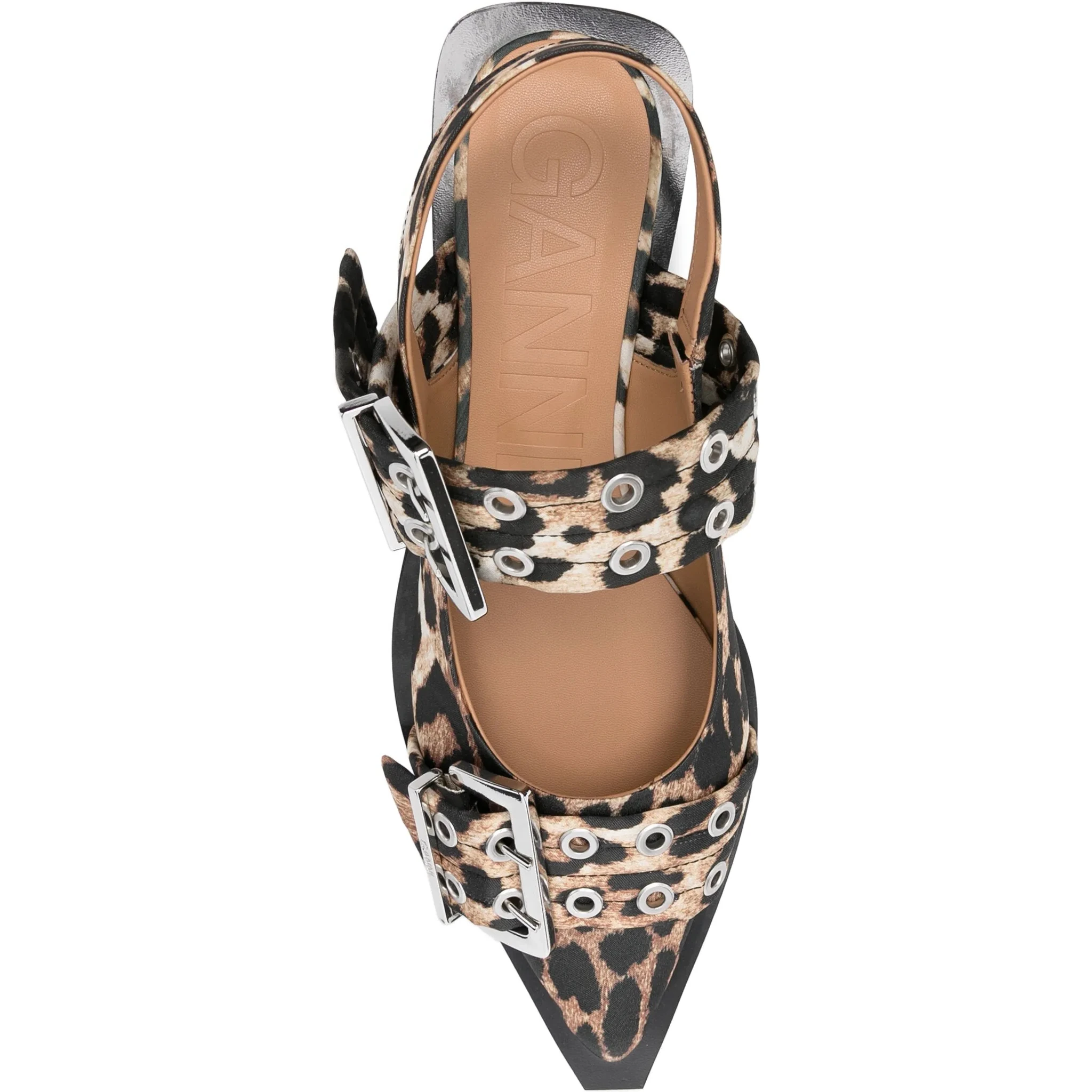 GANNI Flat shoes Brown