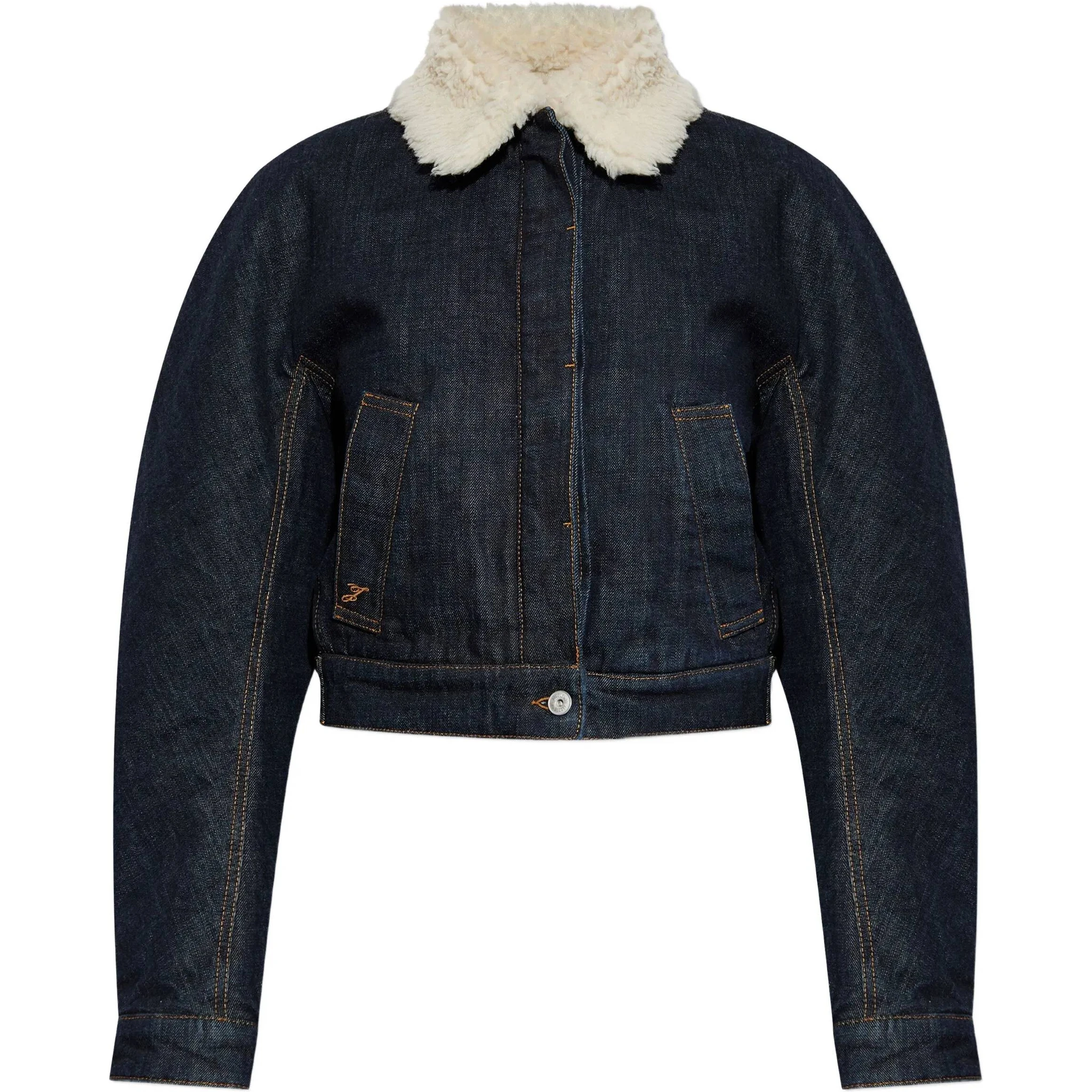 JACQUEMUS Coats Blue