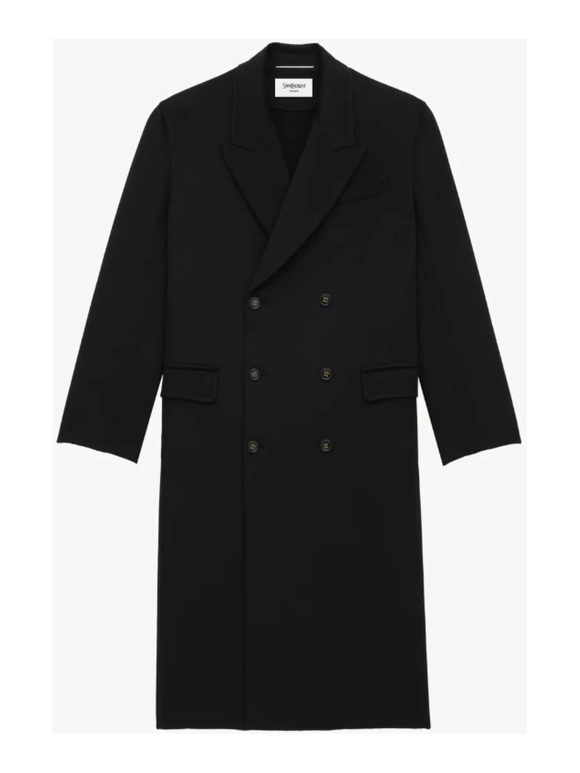 Saint Laurent  Coats Black