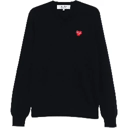 COMME DES GARCONS PLAY كنزة باللون الأزرق