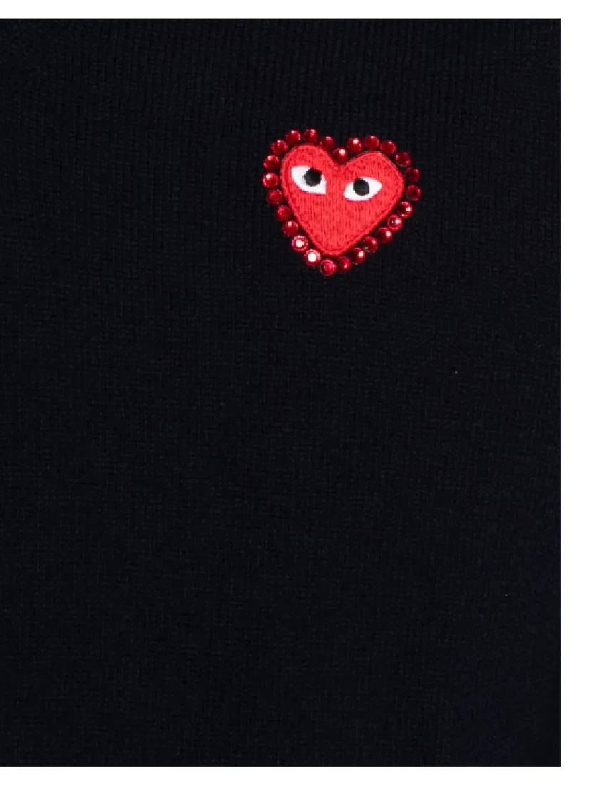 COMME DES GARCONS PLAY كنزة باللون الأزرق