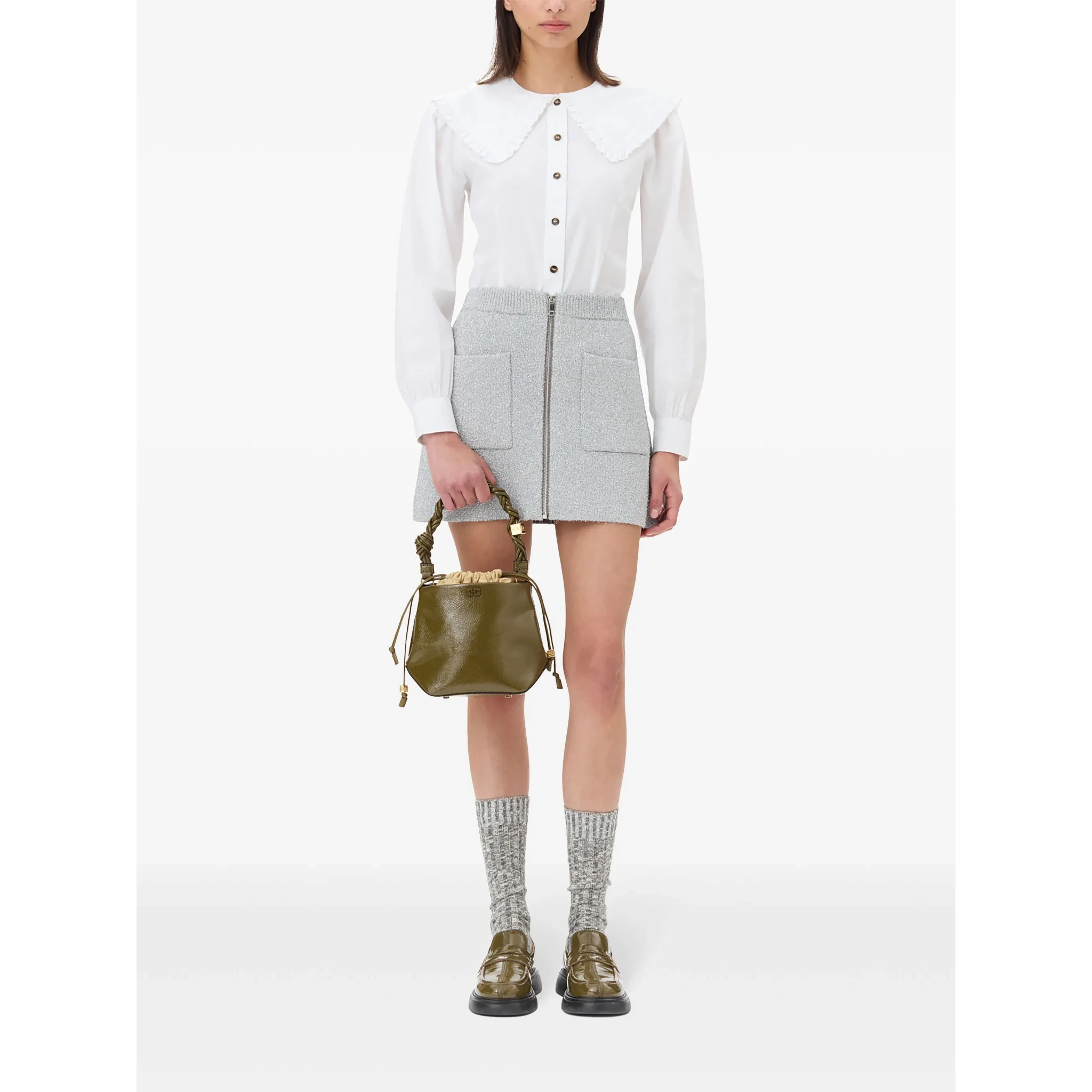GANNI Skirts Silver
