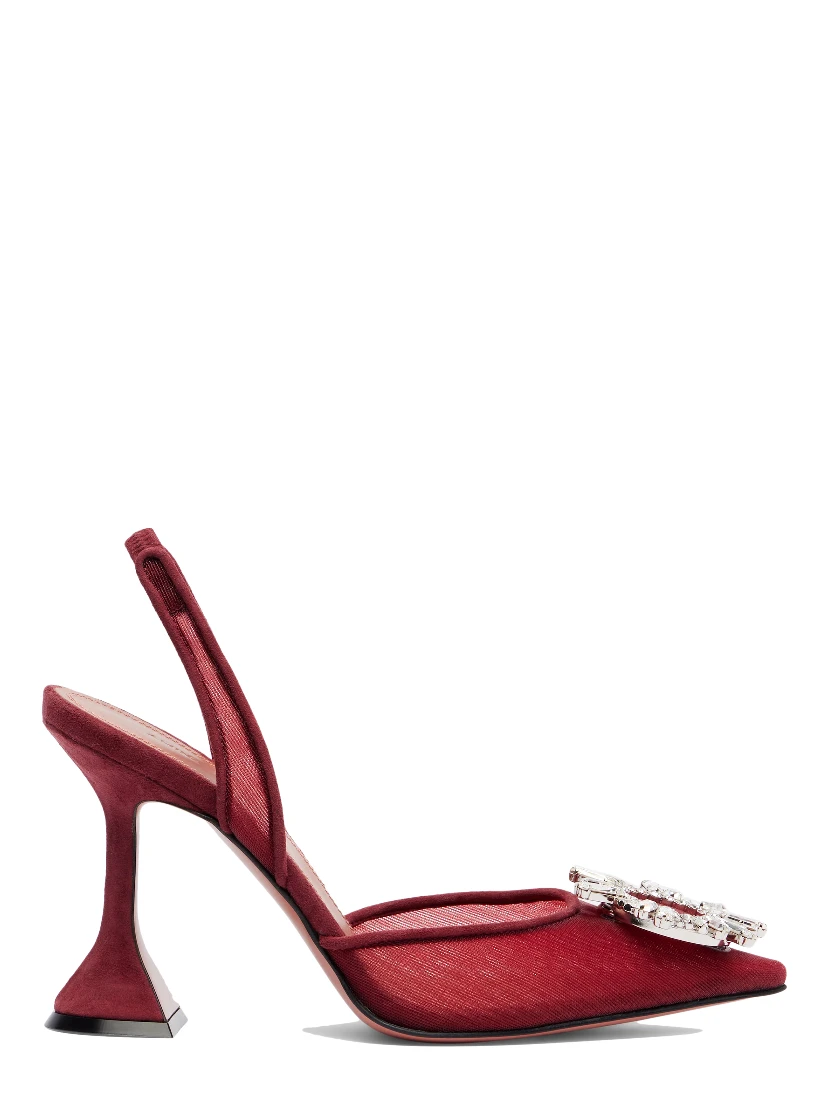 Amina Muaddi With Heel Red