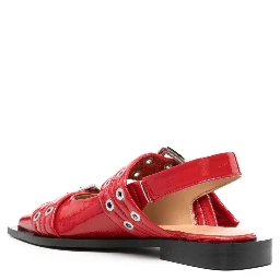 GANNI Flat shoes Red