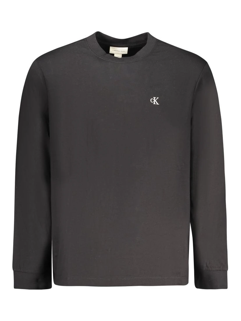 Black Cotton Men T-Shirt