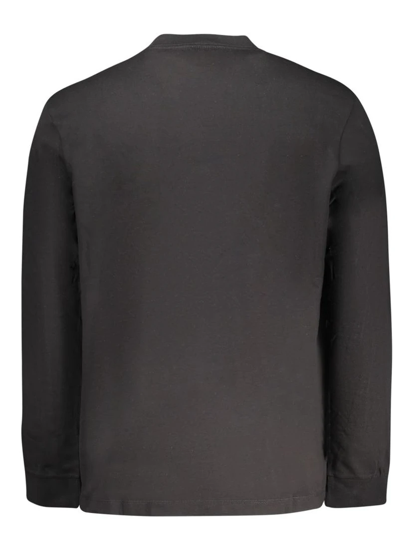 Black Cotton Men T-Shirt