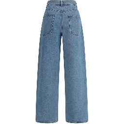 Blue Cotton Relaxed Fit Jeans