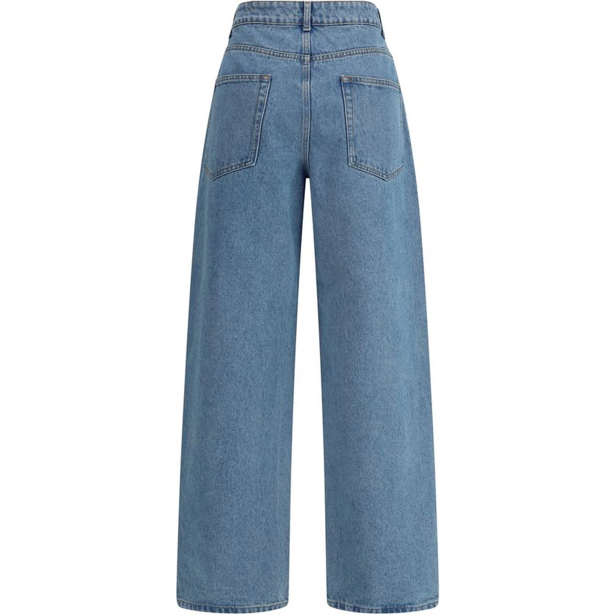 Blue Cotton Relaxed Fit Jeans
