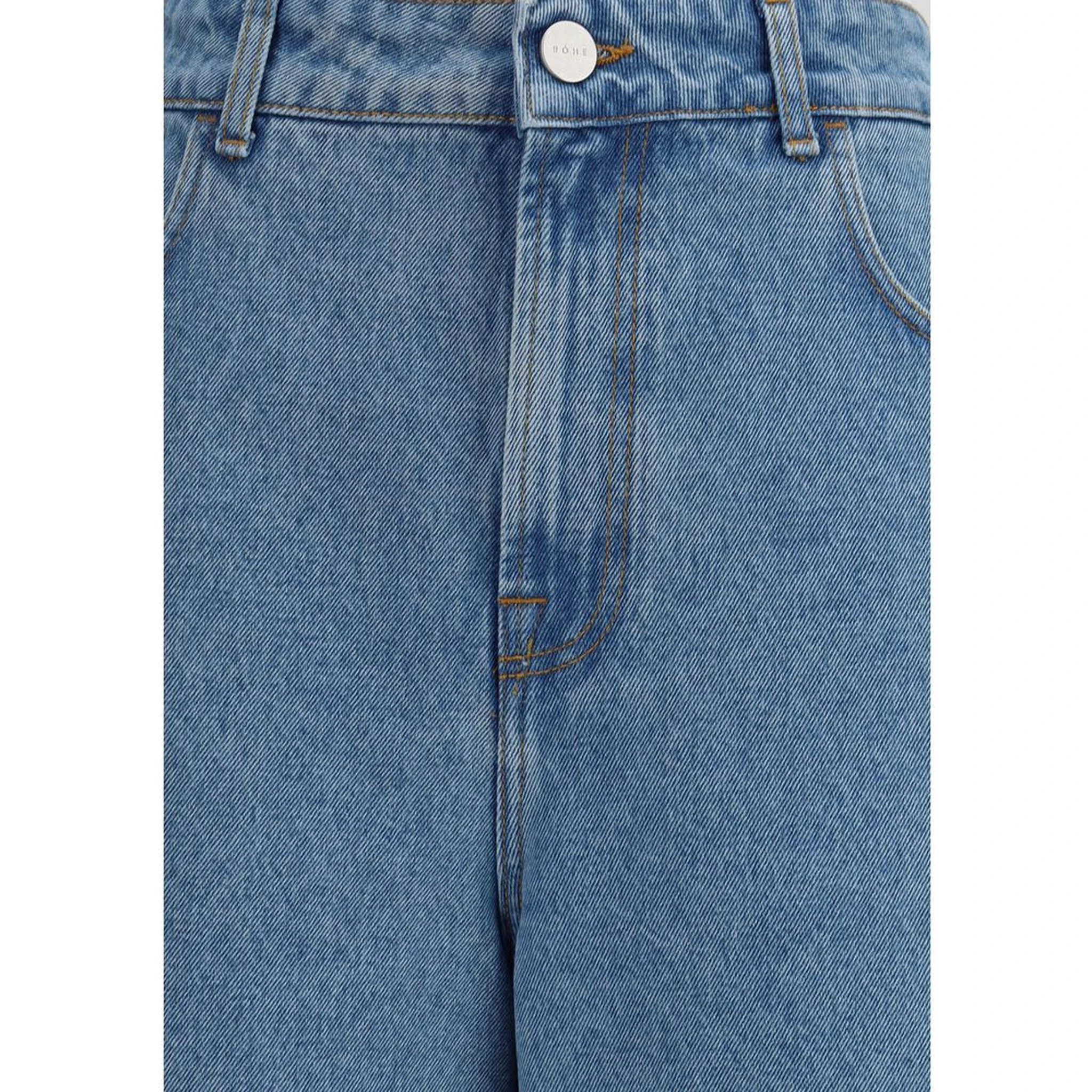 Blue Cotton Relaxed Fit Jeans