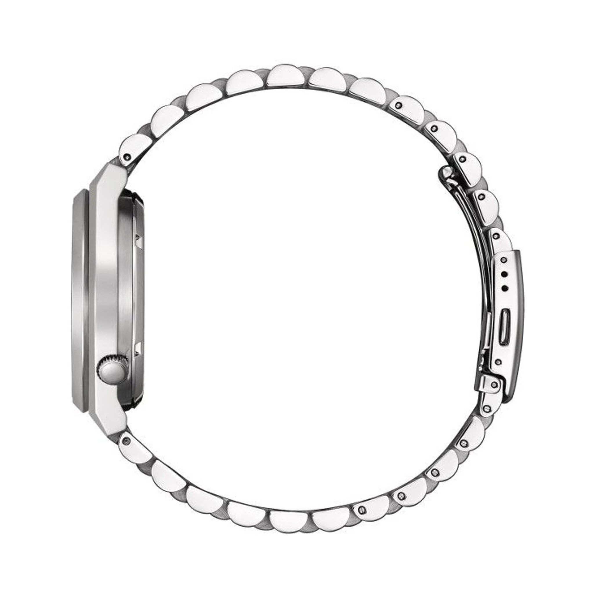 Gray Stainless Steel Dress Watch