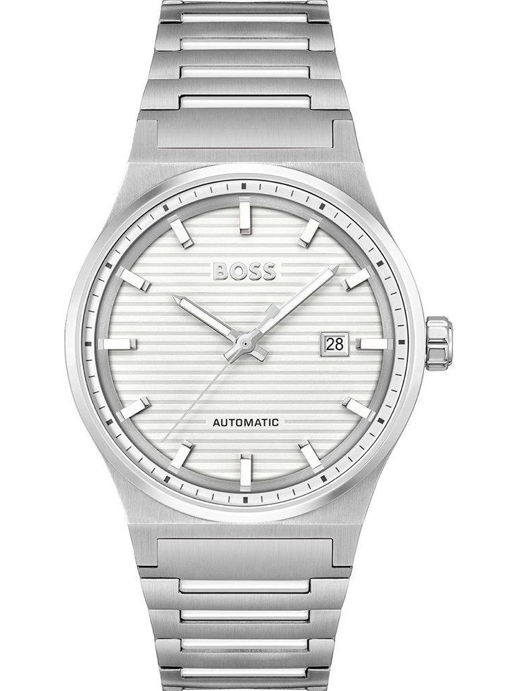 Gray Stainless Steel Dress Watch