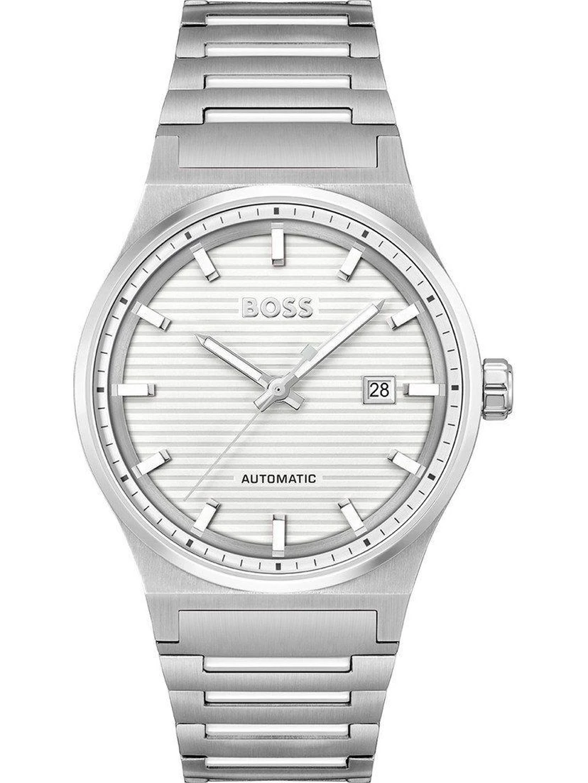 Gray Stainless Steel Dress Watch