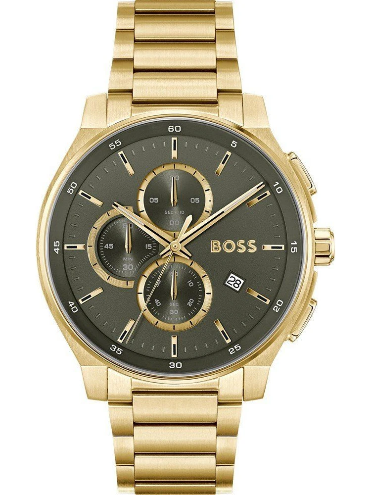 Gold Stainless Steel Dress Watch
