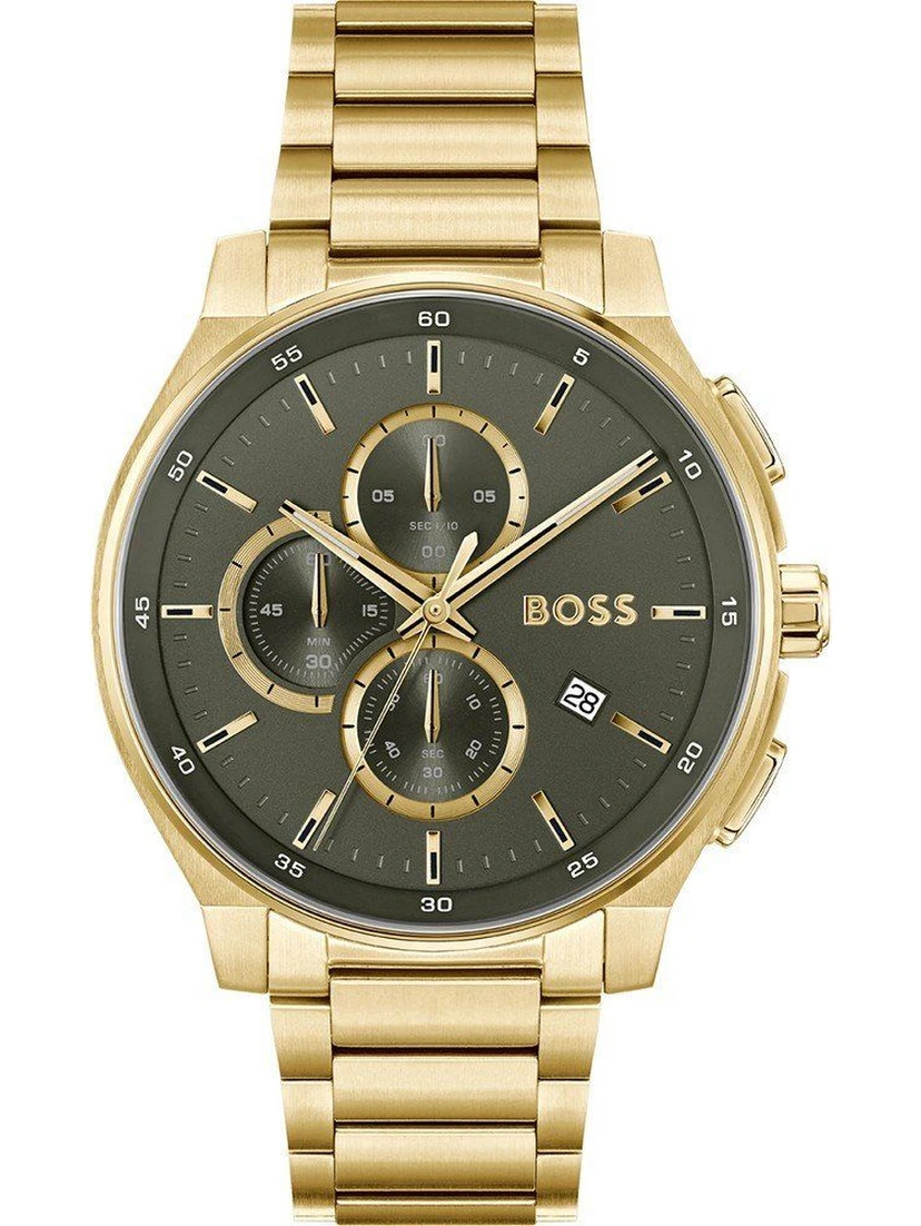 Gold Stainless Steel Dress Watch
