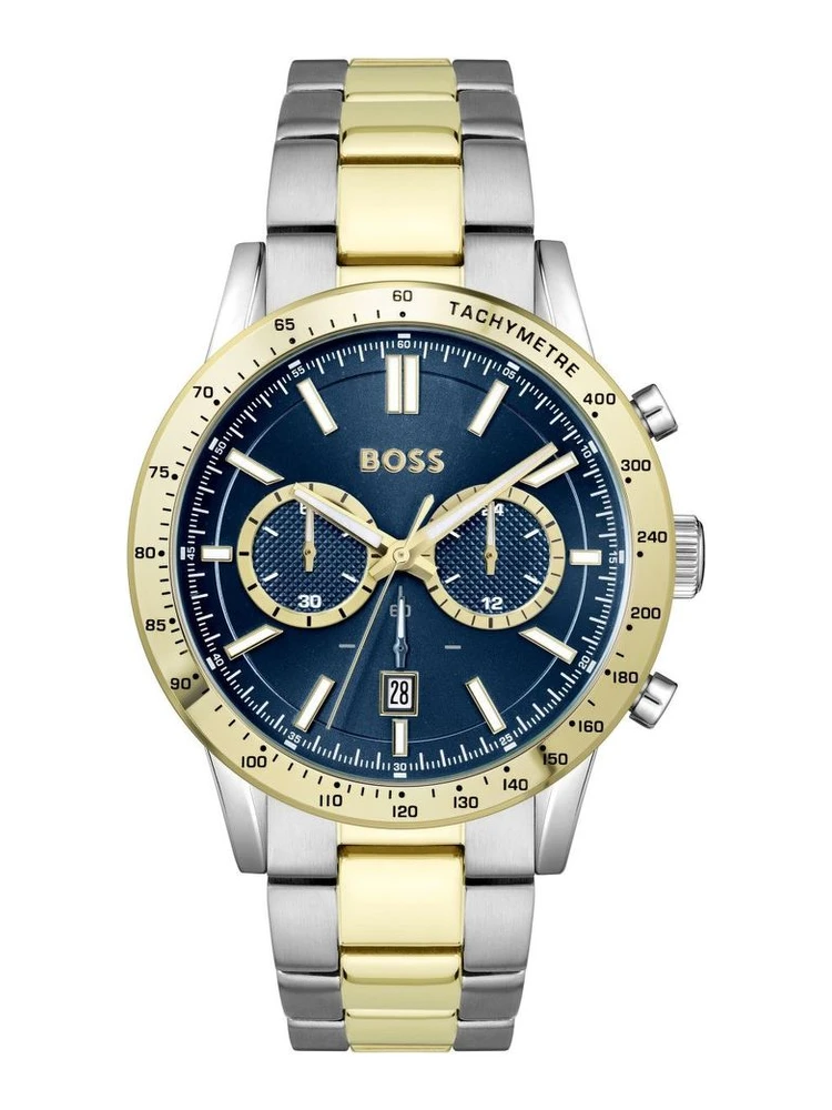 Gray Stainless Steel Dress Watch