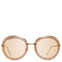 Brown Metal Sunglasses