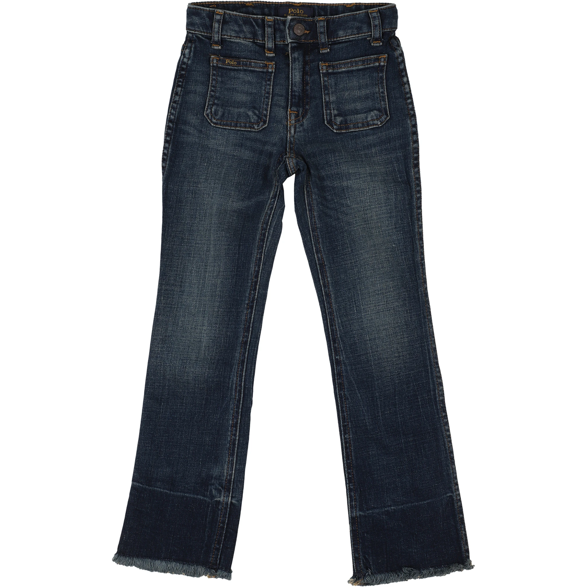 Slim-cut flared denim jeans