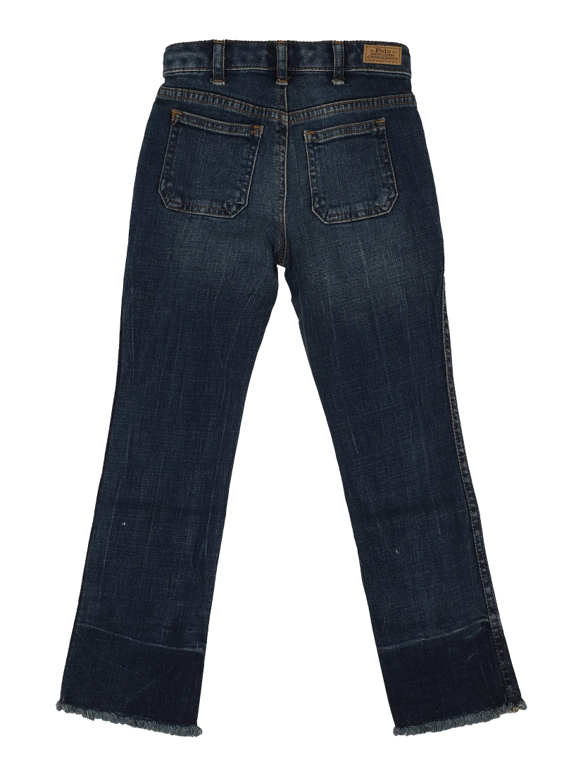 Slim-cut flared denim jeans